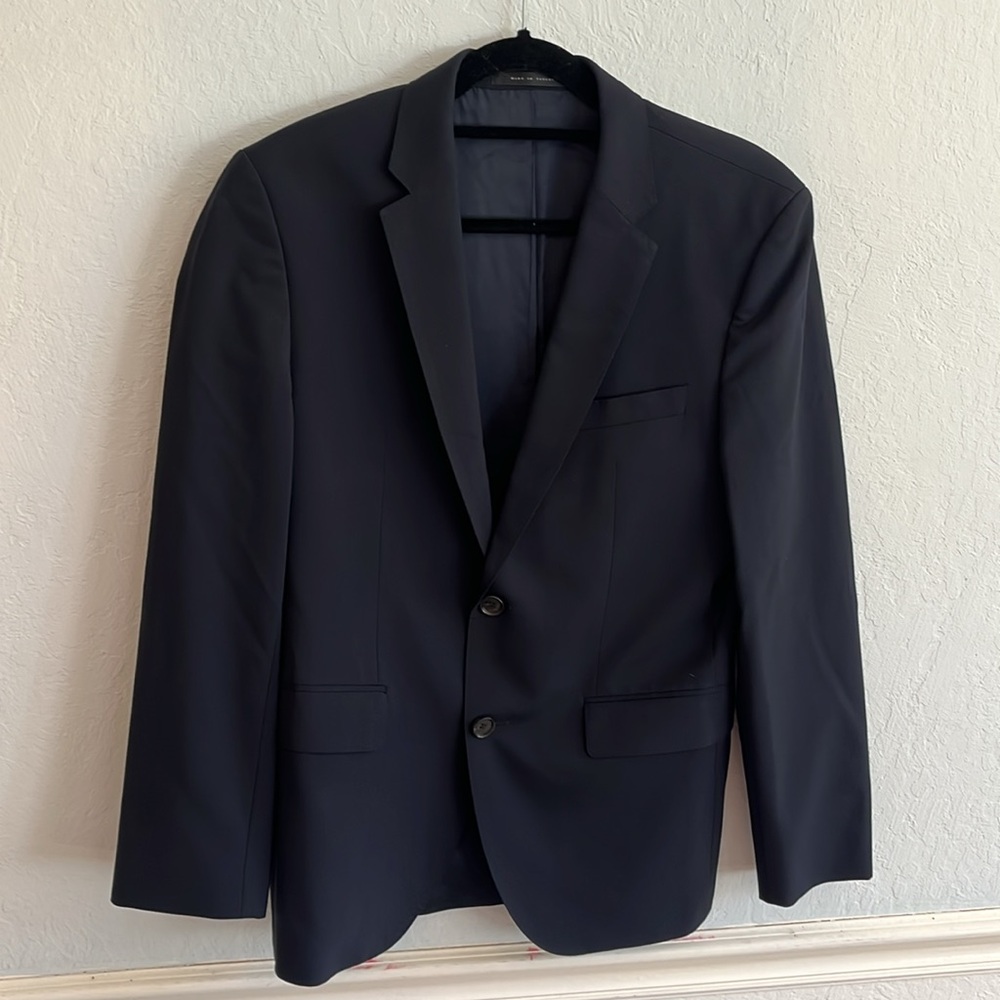 BOSS Hugo Boss Navy Wool Suit